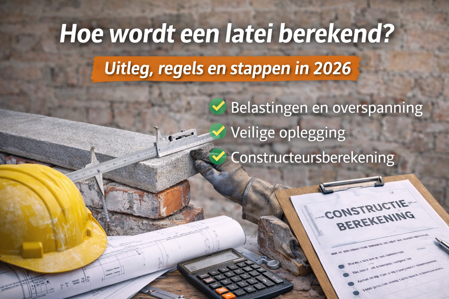 Hoe wordt een latei berekend